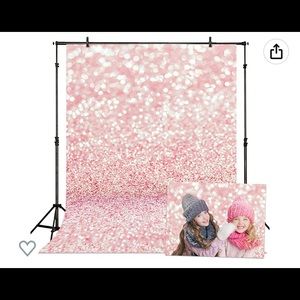 5x7 bokeh pink Christmas backdrop